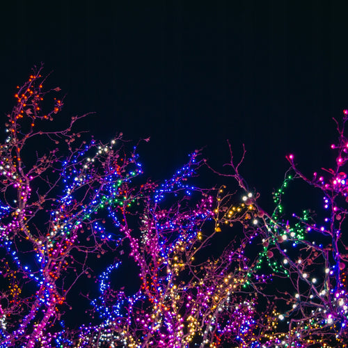 LAMPKI CHOINKOWE KOLOROWE 300 LED MUTLIKOLOR ŚWIATEŁKA ZEWNĘTRZNE WEWNĘTRZN