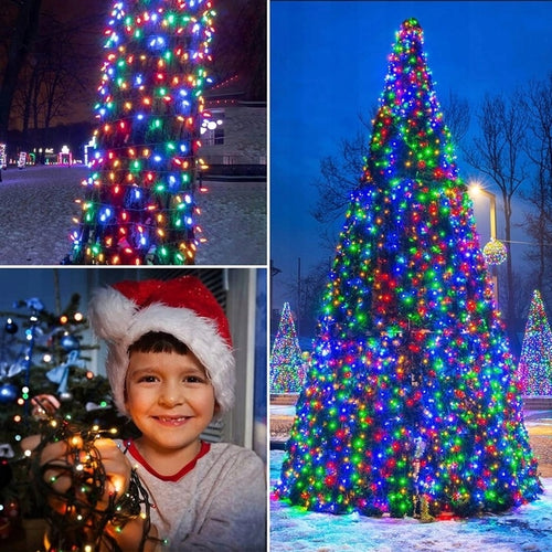 LAMPKI CHOINKOWE 300 LED ZEWNĘTRZNE i WEWNĘTRZNE KOLOROWE
