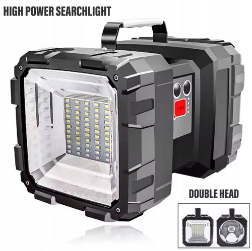 LATARKA LED SZPERACZ AKUMULATOROWA DWUSTRONNA BIWAKOWA POWERBANK