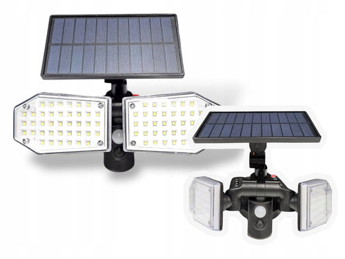 MOCNA LAMPA SOLARNA LED ZEWNĘTRZNA ULICZNA z CZUJNIKIEM