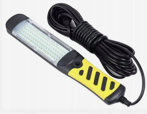 Lampa Latarka Warsztatowa 50V Hak/Magnes na Kablu 8m 120 Diod