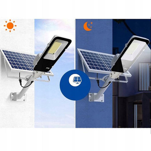 LAMPA SOLARNA ULICZNA LED ścienna PANEL MOCNA OGRODOWA