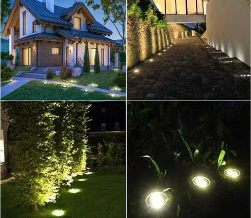 Lampa Solarna 8SZT 16LED OGRODOWA WBIJANA z Czujnikiem ZMIERZCHU TRAWNIKOWA