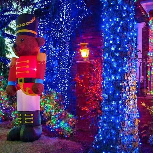 LAMPKI CHOINKOWE 500 LED ZEW/WEW NIEBIESKIE
