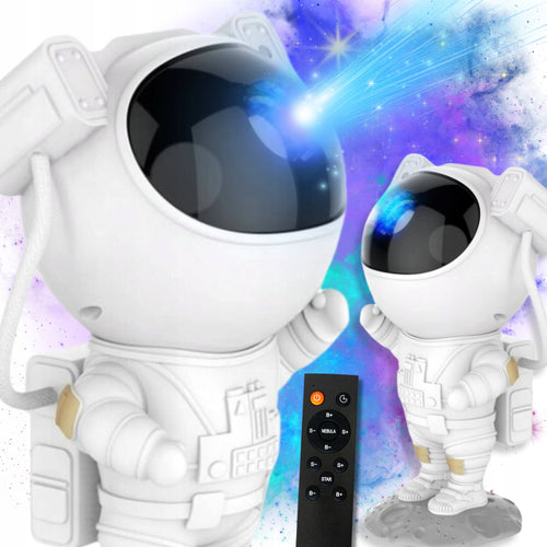 PROJEKTOR GWIAZD ASTRONAUTA Dla Dzieci Lampka Nocna Rzutnik Led Laserowy