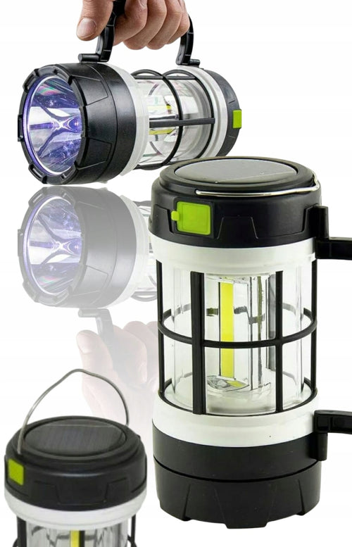 LAMPA KEMPINGOWA NAMIOT BIWAK CAMPING SOLARNA LED USB POWERBANK LATARKA