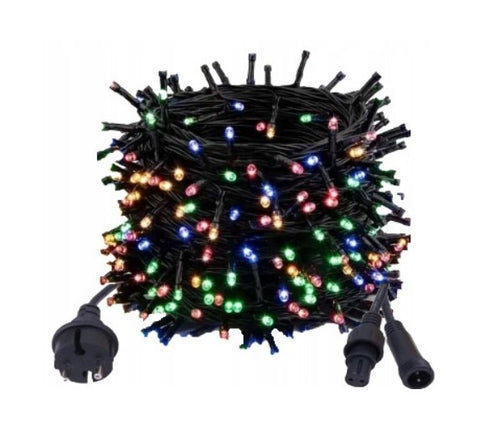 LAMPKI CHOINKOWE 500 LED ZEWNĘTRZNE EFEKTY FLASH MULTICOLOR
