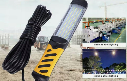 Lampa Latarka Warsztatowa 50V Hak/Magnes na Kablu 8m 120 Diod