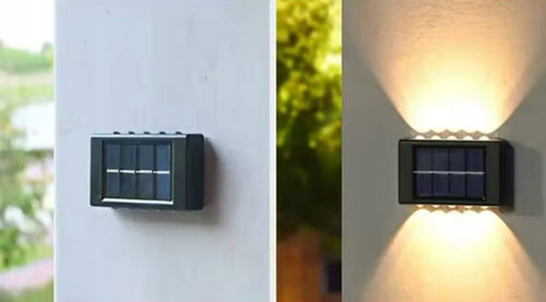 Lampa solarna Kinkiet 10 Led Ogród Zewnętrzna IP 65 Światło Góra Dół