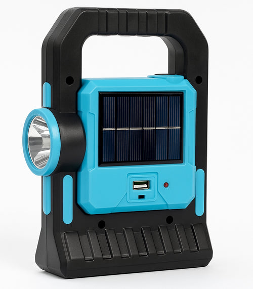 Latarka Solarna LED COB 3W Powerbank Kempingowa USB Rączka Awaryjna