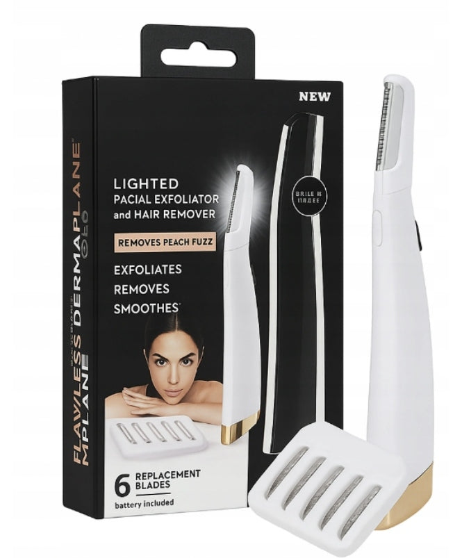 Depilator Do Twarzy Brwi Finishing Touch Flawless Z Oświetleniem LED