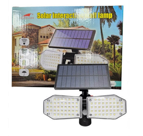 MOCNA LAMPA SOLARNA LED ZEWNĘTRZNA ULICZNA z CZUJNIKIEM, PARKING, PODJAZD