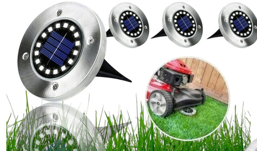 Lampa Solarna 8SZT 16LED OGRODOWA WBIJANA z Czujnikiem ZMIERZCHU TRAWNIKOWA