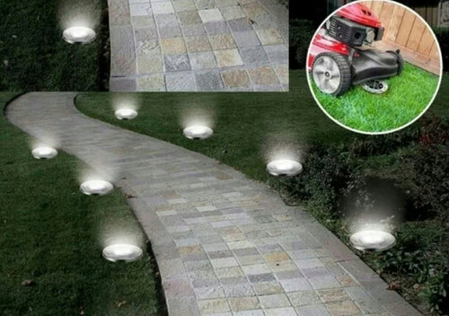 Lampa Solarna 4SZT OGRODOWA 16 LED WBIJANA z Czujnikiem ZMIERZCHU TRAWNIK