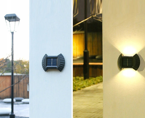 Lampa Solarna Kinkiet Lampka Zewnętrzna LED Wodoodporna DEKORACJA OGRODU