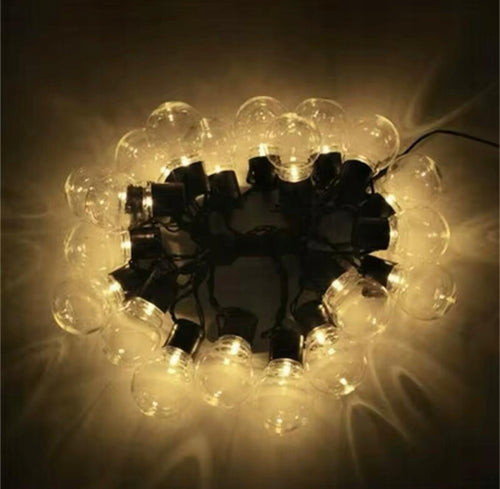 Lampa Solarna Girlanda Ogrodowa Świetlna 6 m LED 20 Żarówek Wodoodporność