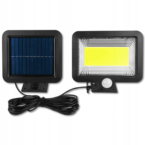 ŚCIENNA ULICZNA LAMPA SOLARNA Z CZUJNIKIEM ZASILANA SŁOŃCEM LED COB IP65