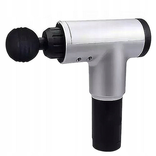 MASAŻER PISTOLET FASCIAL GUN RH-320 SREBNY 4 NAKŁADKI