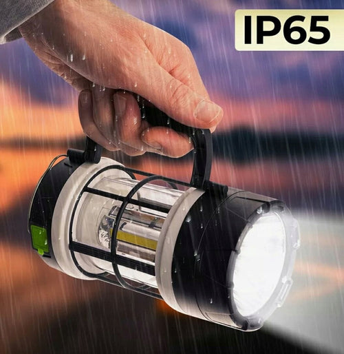 LAMPA KEMPINGOWA NAMIOT BIWAK CAMPING SOLARNA LED USB POWERBANK LATARKA