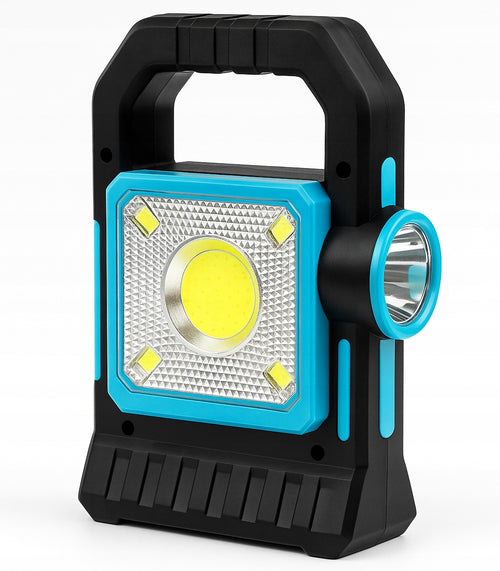 Latarka Solarna LED COB 3W Powerbank Kempingowa USB Rączka Awaryjna