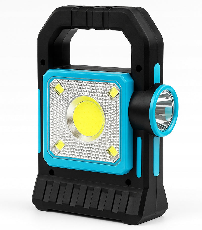 Latarka Solarna LED COB 3W Powerbank Kempingowa USB Rączka Awaryjna