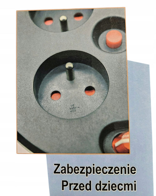 Przedłużacz Bębnowy Metalowy 25m 3×2,5mm z Kółkami Budowlany Ogród