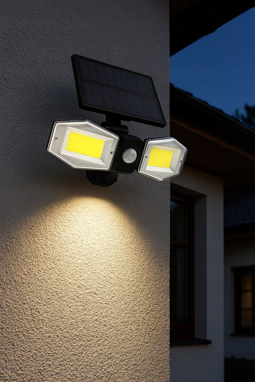 MOCNA LAMPA SOLARNA LED ZEWNĘTRZNA ULICZNA/OGRODOWA z CZUJNIKIEM