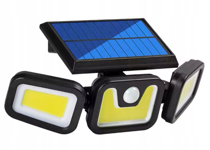 LAMPA SOLARNA 3w1 LED BLUEHOME CZUJNIK RUCHU ZMIERZCHU MOCNA