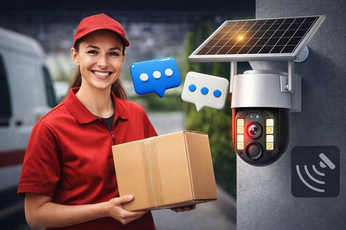 Kamera Solarna Obrotowa 3MP x 4G LTE Zewnętrzna Bezprzewodowa