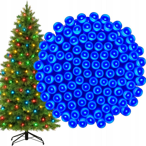 LAMPKI CHOINKOWE 500 LED ZEW/WEW NIEBIESKIE