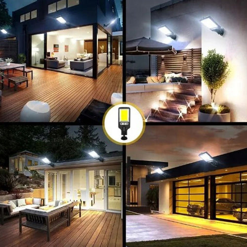 LAMPA SOLARNA LED MOCNA CZUJNIK ZMIERZCHU I RUCHU OGRODOWA ULICZNA