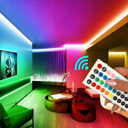 TAŚMA LED WODOODPORNY 5M KOLOROWA TAŚMA DUŻY PILOT