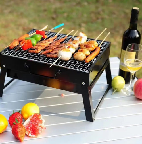 Grill Węglowy Turystyczny Składany Przenośny Walizka BBQ Grill Turystycz