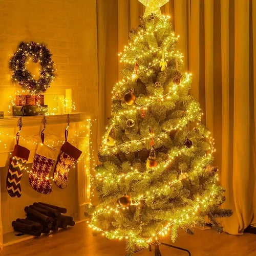 Girlanda DRUCIK 500 led ciepła biały lampki choinkowe Świąteczne RYŻ