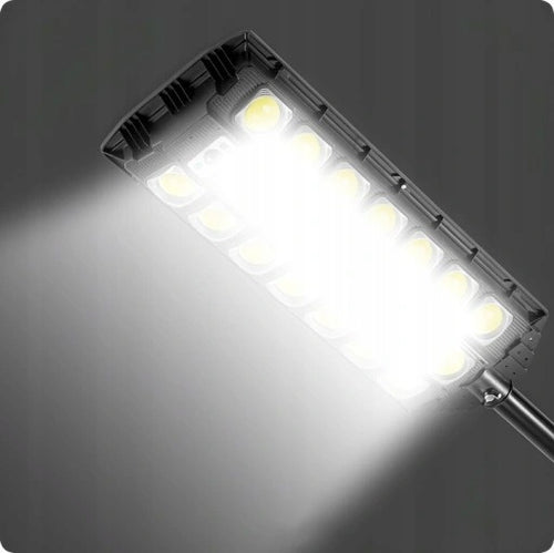 MOCNA LAMPA SOLARNA LED 2200W CZUJNIK ZMIERZCHU ULICZNA Z PILOTEM OGRODOWA