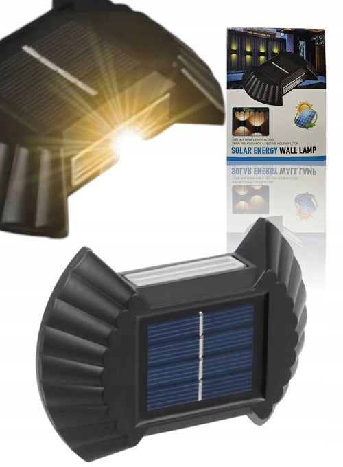 Lampa Solarna Kinkiet Lampka Zewnętrzna LED Wodoodporna DEKORACJA OGRODU