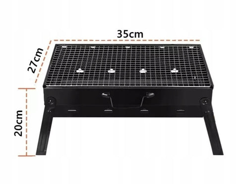 Grill Węglowy Turystyczny Składany Przenośny Walizka BBQ Grill Turystycz