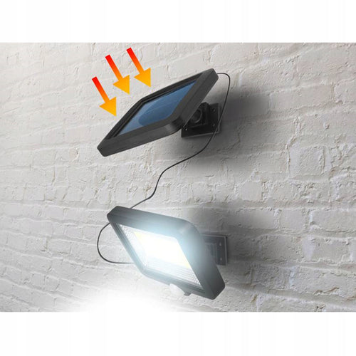 ŚCIENNA ULICZNA LAMPA SOLARNA Z CZUJNIKIEM ZASILANA SŁOŃCEM LED COB IP65