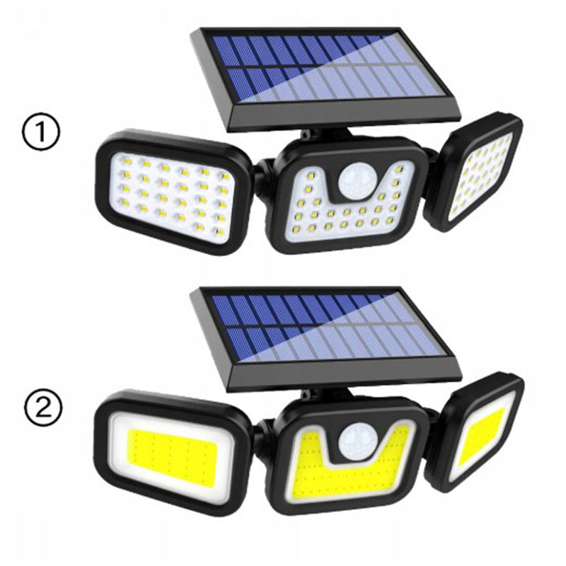 LAMPA SOLARNA 3w1 LED COB OSOBNY PANEL CZUJNIK RUCHU ZMIERZCHU MOCNY