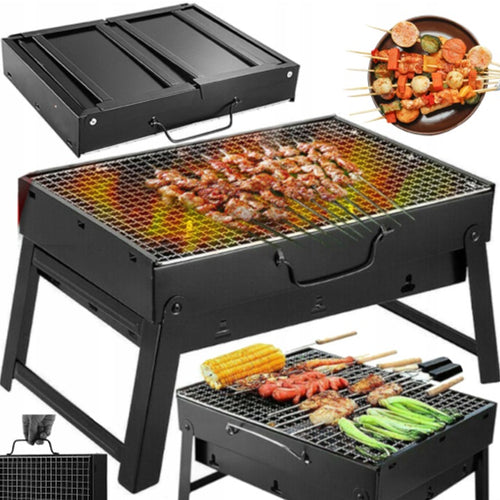 Grill Węglowy Turystyczny Składany Przenośny Walizka BBQ Grill Turystycz