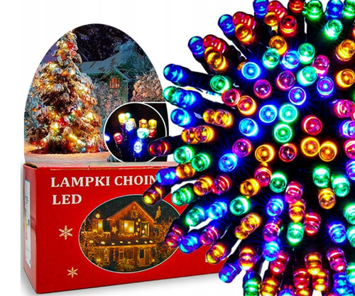 LAMPKI CHOINKOWE 500 LED ZEWNĘTRZNE EFEKTY FLASH MULTICOLOR