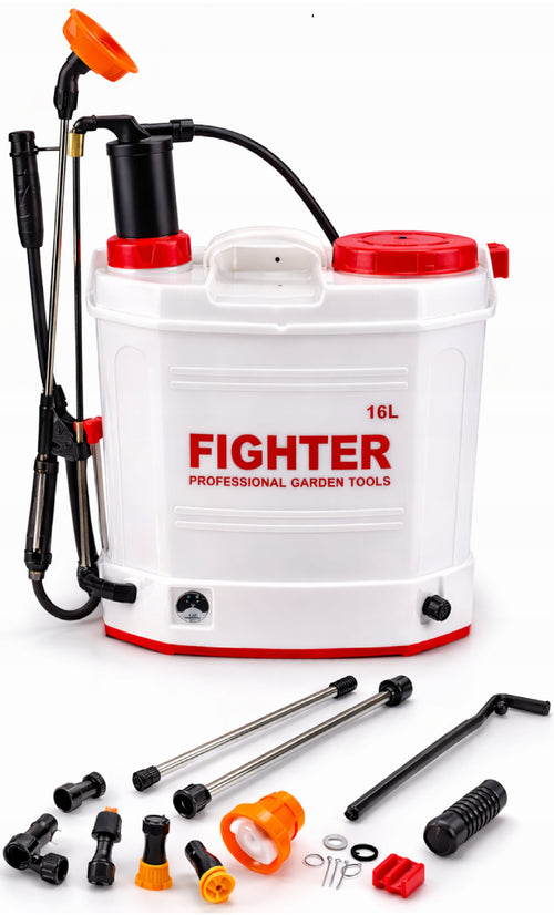 OPRYSKIWACZ AKUMULATOROWY PLECAKOWY 16L FIGHTER 2w1 OGRODOWY DO PODLEWANIA