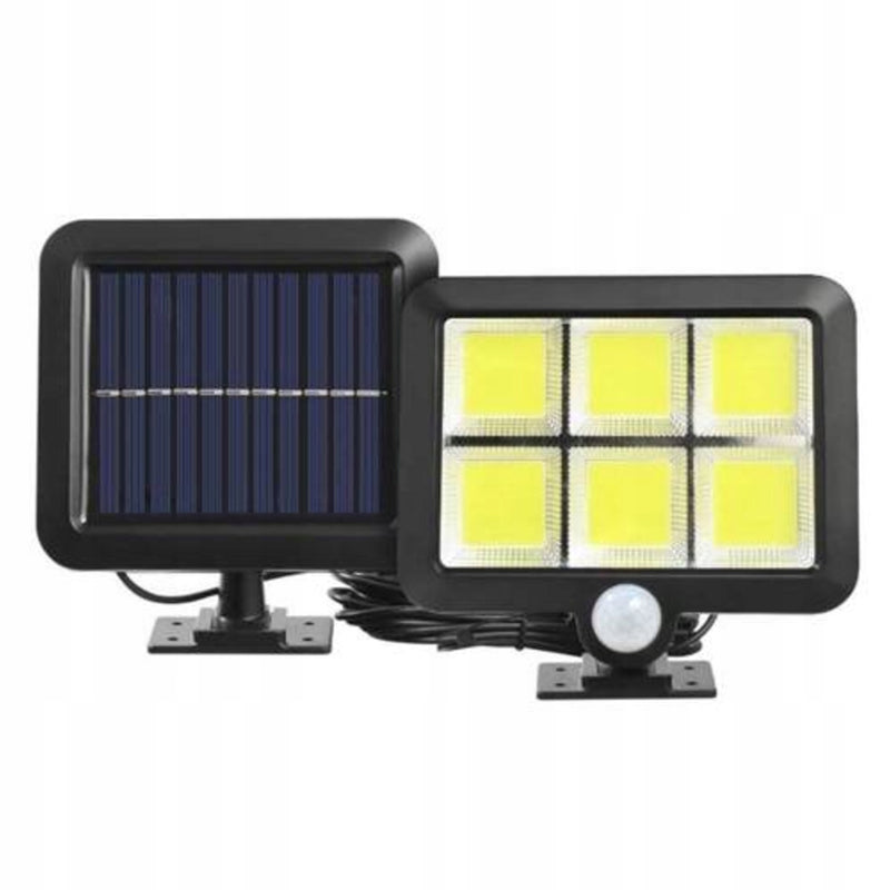LAMPA SOLARNA LED Z CZUJNIKIEM RUCHU+ PILOT ZEWNĘTRZNA/WEWN. OSOBNY PANEL