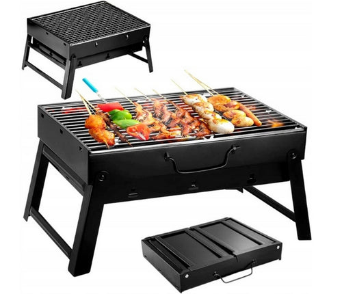 Grill Węglowy Turystyczny Składany Przenośny Walizka BBQ Grill Turystycz