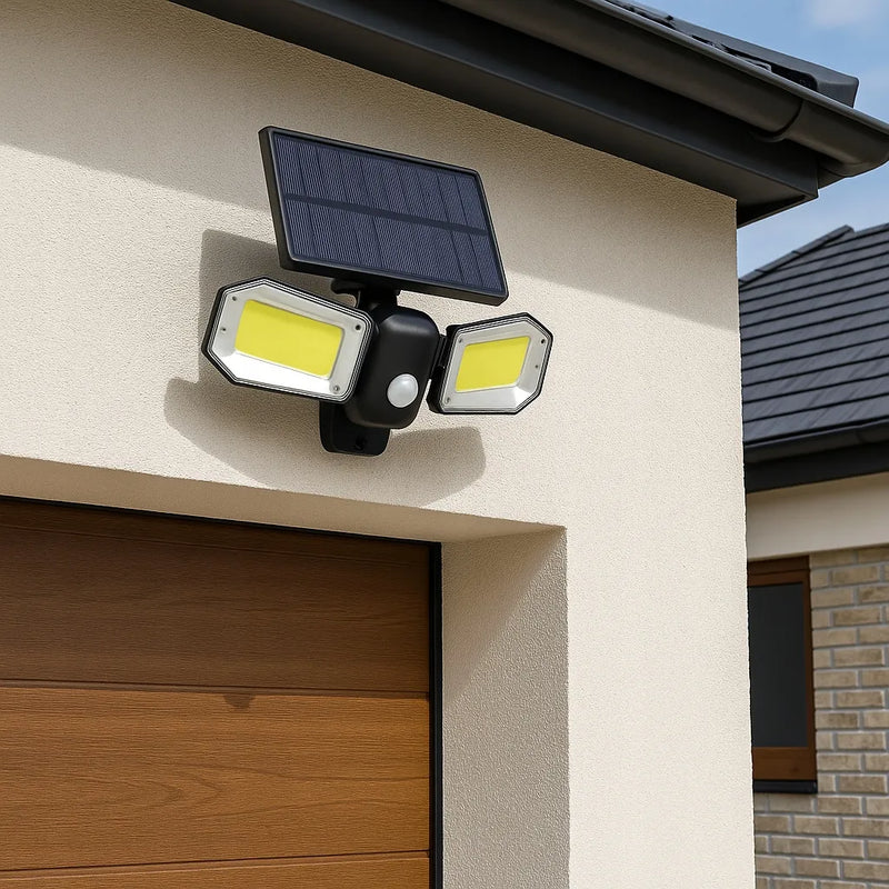 Mocna Lampa Solarna LED Zewnętrzna Uliczna/Ogrodowa z Czujnikiem Ruchu
