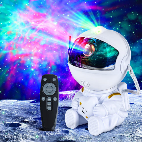 PROJEKTOR GWIAZD ASTRONAUTA LAMPKA NOCNA RZUTNIK DLA DZIECKA KOSMOS PILOT