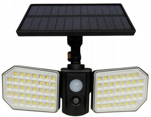 MOCNA LAMPA SOLARNA LED ZEWNĘTRZNA ULICZNA z CZUJNIKIEM, PARKING, PODJAZD