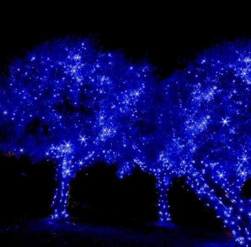 LAMPKI CHOINKOWE 500 LED NIEBIESKI