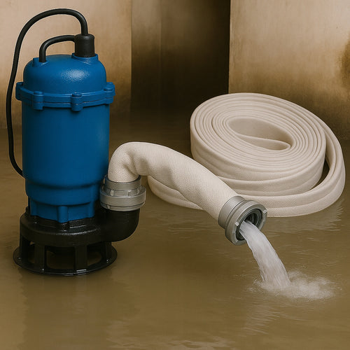 Pompa Do Wody Brudnej Szamba Z Rozdrabniaczem FAST FIX + WĄŻ 20M 2''