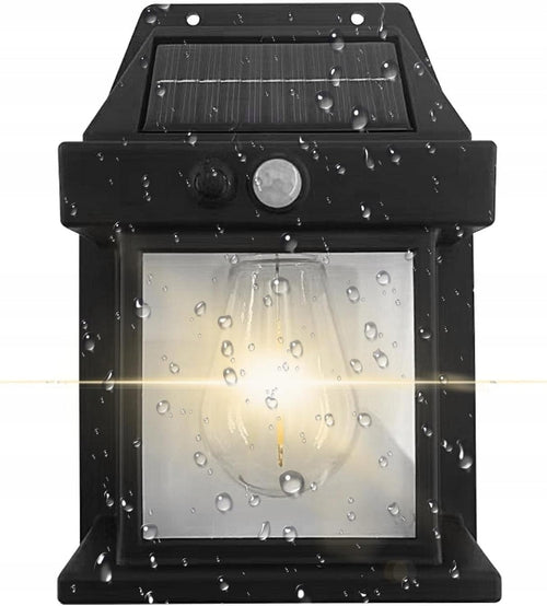 KINKIET ŚCIENNY CZUJNIK RUCHU ZMIERZCHU LAMPA SOLARNA LED ZEWNĘTRZNA